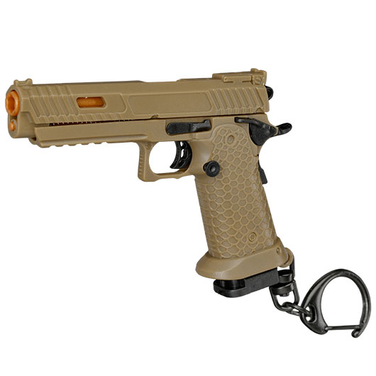 WoSport Schlsselanhnger Combat Master 2011 Pistole 1:4 Miniaturmodell tan