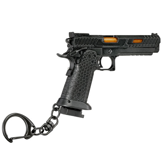 WoSport Schlsselanhnger Combat Master 2011 Pistole 1:4 Miniaturmodell schwarz Bild 4