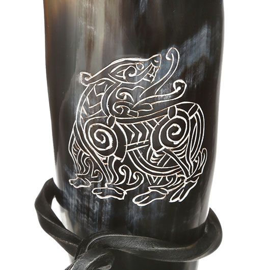 Trinkhorn Drache 0,3 Liter mit Stnder Bild 4
