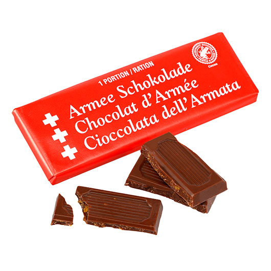 Schweizer Armee Schokolade 50g Tafel