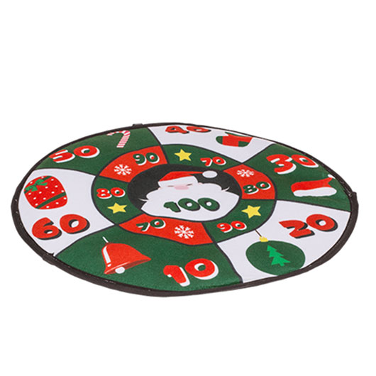 Filz Dartscheibe Weihnachten inkl. 4 Klettband-Blle Bild 1