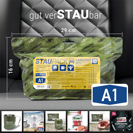 Convar Feldkche Staupack A1 Langzeit-Autoproviant