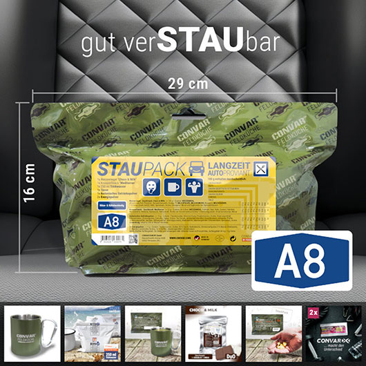 Convar Feldkche Staupack A8 Langzeit-Autoproviant