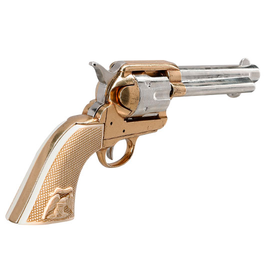 45er Colt Peacemaker USA 1873 messingfarben Deko Bild 4