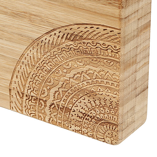 Homeys Schneidebrett Bambus 41,5 x 24,5 x 4 cm Bild 4