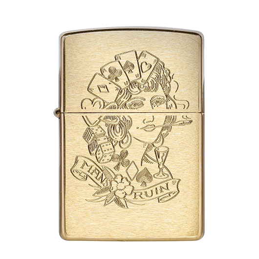 Homeys Geschenkset Mans Ruin inkl. Taschenmesser, Flachmann, Zippo-Feuerzeug & Spielkarten Bild 3