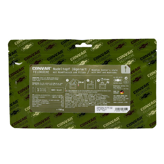 Convar Feldkche Nudeltopf Jgerart 150 g Beutel
