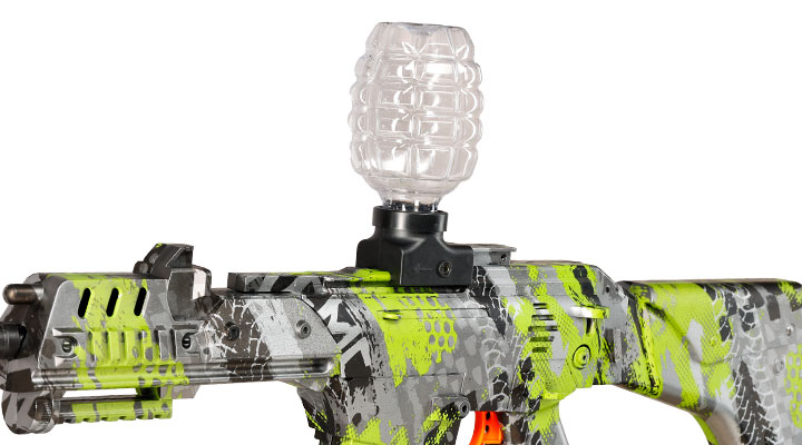 Hydrogel Actionblaster Extreme elektrisch inkl. Akku, Schalldämpfer, Gelkugeln & Schutzbrille camo Bild 2
