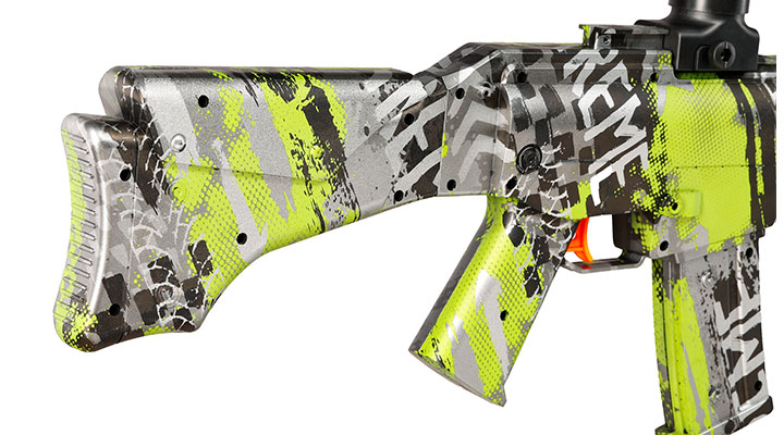 Hydrogel Actionblaster Extreme elektrisch inkl. Akku, Schalldämpfer, Gelkugeln & Schutzbrille camo Bild 7