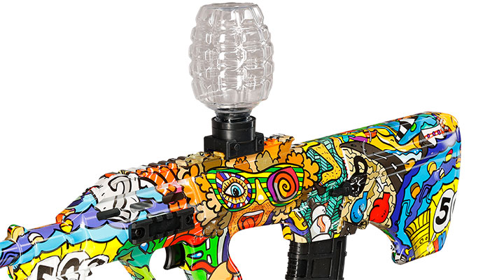 Asgard Actionblaster SW20B elektrisch fr Schaumstoff-Pfeile, Gel- und Airsoftmunition inkl. Akku, Munition & Schutzbrille Bild 2