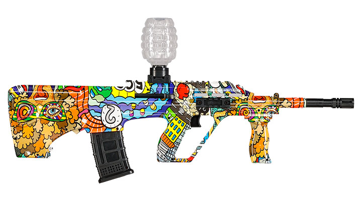 Asgard Actionblaster SW20B elektrisch fr Schaumstoff-Pfeile, Gel- und Airsoftmunition inkl. Akku, Munition & Schutzbrille Bild 5