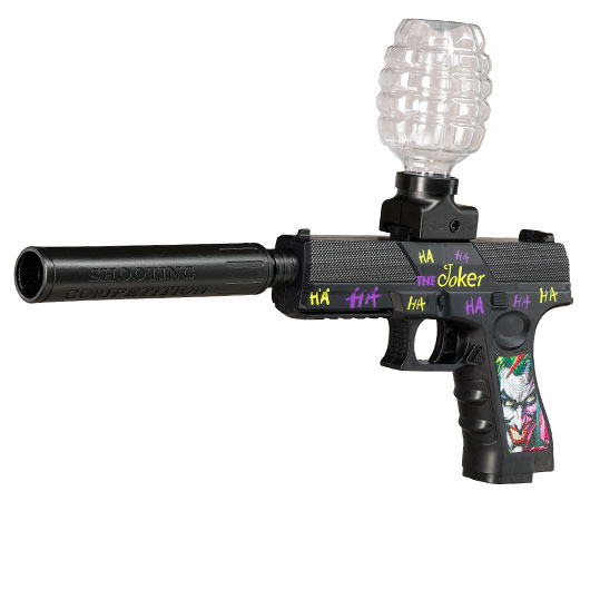 Gelpistole Actionblaster Joker elektrisch inkl. Akku, Schalldmpfer & Gelkugeln schwarz Bild 1