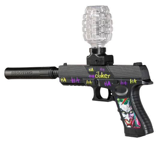 Gelpistole Actionblaster Joker elektrisch inkl. Akku, Schalldmpfer & Gelkugeln schwarz Bild 2