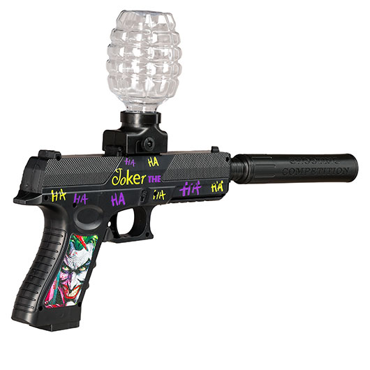 Gelpistole Actionblaster Joker elektrisch inkl. Akku, Schalldmpfer & Gelkugeln schwarz Bild 5