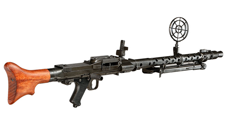 Dekowaffe Dt. Maschinengewehr MG 34 mit Fliegervisier Kreiskorn Bild 5