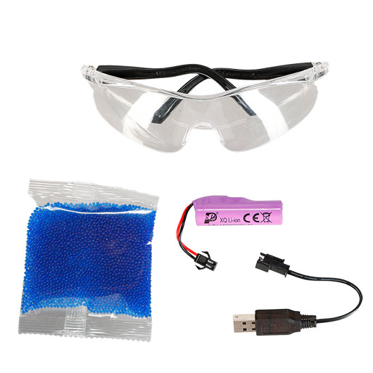 Asgard Gelpistole Actionblaster Wild Beast elektrisch inkl. Akku, Schalldmpfer, Gelkugeln & Schutzbrille Bild 7