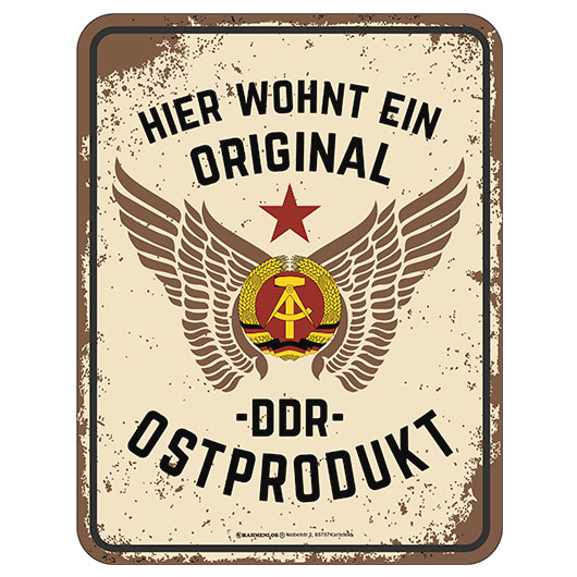 Blechschild Ostprodukt