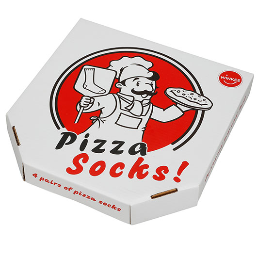 Pizza Socken 4Paar in einer Pizza Box Gr. 41-45 Bild 4
