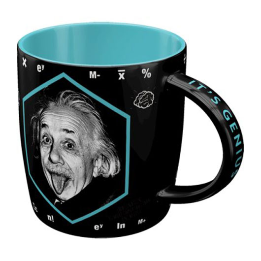 Nostalgic Art Retro Tasse mit 'EINSTEIN-ENERGY = ME + COFFEE' Motiv