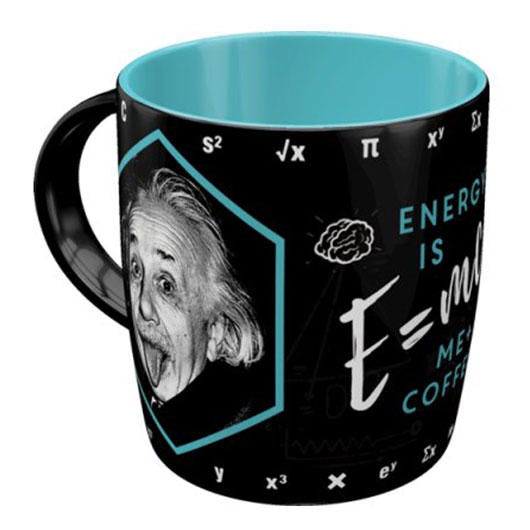 Nostalgic Art Retro Tasse mit 'EINSTEIN-ENERGY = ME + COFFEE' Motiv Bild 1