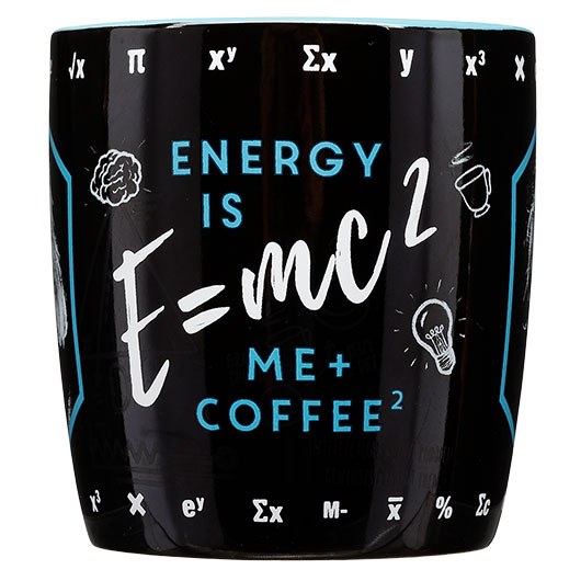 Nostalgic Art Retro Tasse mit 'EINSTEIN-ENERGY = ME + COFFEE' Motiv Bild 2