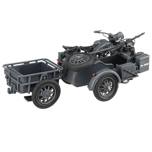 Techno 1:24 BMW R75 Gespann mit Anhnger und Panzerfaust 30 grau Bild 5