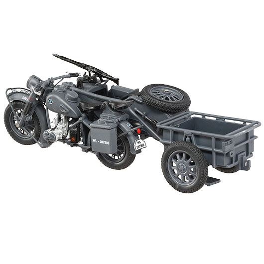 Techno 1:24 BMW R75 Gespann mit Anhnger und Panzerfaust 30 grau Bild 6