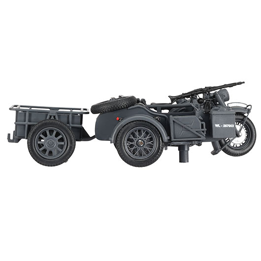 Techno 1:24 BMW R75 Gespann mit Anhnger und Panzerfaust 30 grau Bild 8