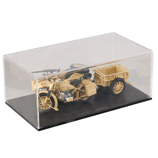 Techno 1:24 BMW R75 Gespann mit Anhänger und Panzerfaust 30 sandfarben