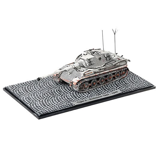 Techno 1:72 Panzer Sd.Kfz. 182 Tiger II Knigstiger Metallmodell Ausfhrung Budapest 1944 - 1945 Bild 1