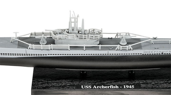 Techno 1:350 USS Archerfish 1945 U-Boot Metall Standmodell Bild 8