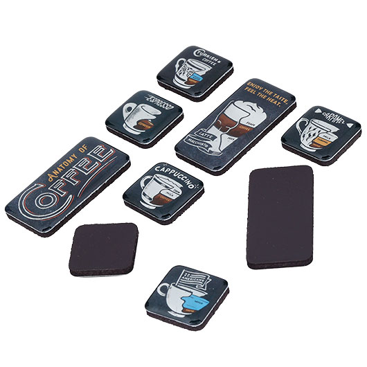 NostalgicArt Magnet-Set Anatomy of Coffee 9 kraftvolle Magnete Bild 4