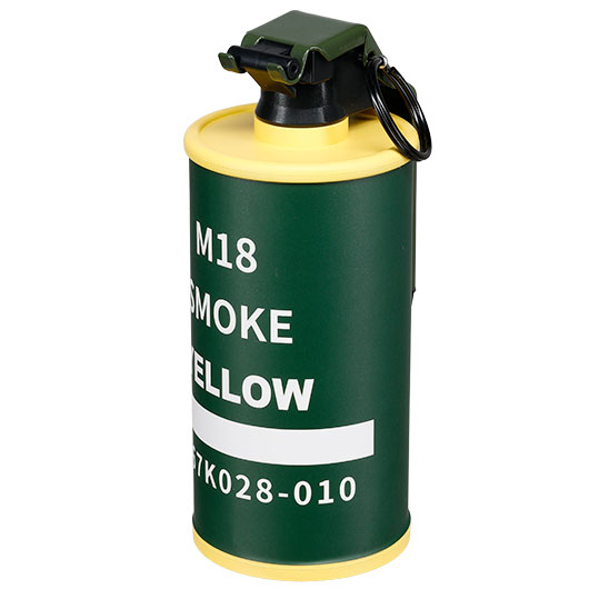 WoSport US M18 Deko Rauch-Handgranate mit Metall-Clip - Yellow Smoke Edition Bild 2