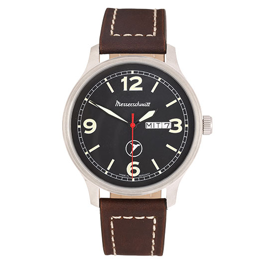 Messerschmitt ME-6332-DD1 Herrenuhr f�r Flieger DayDate &nbsp;mit Lederarmband