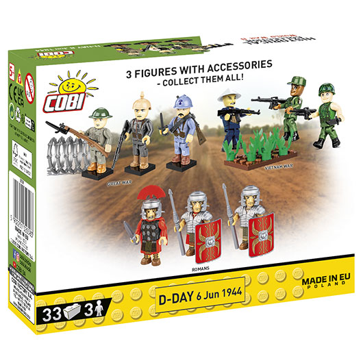Cobi Historical Collection Bausatz Soldaten D-Day 6 Jun 1944 33 Teile 2058 Bild 2
