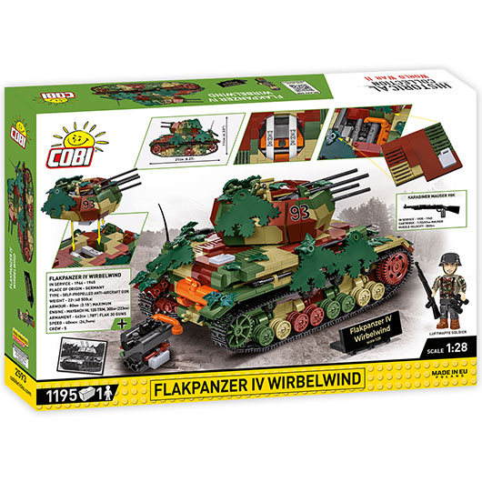 Cobi Historical Collection Bausatz Flakpanzer IV Wirbelwind EXECUTIVE EDITION 1195 Teile 2593 Bild 3
