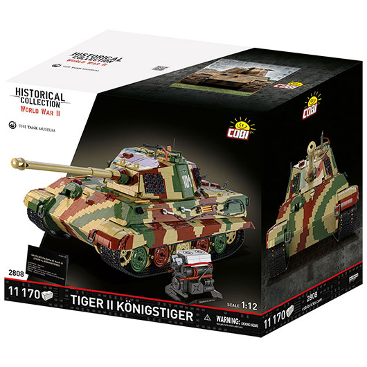 Cobi Historical Collection Bausatz 1:12 Panzer Tiger II Knigstiger 11170 Teile 2808 Bild 3