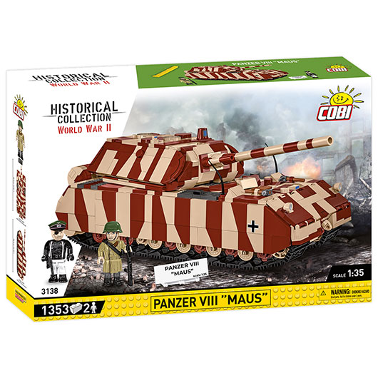 Cobi Historical Collection Bausatz Panzer VIII Maus 1353 Teile 3138 Bild 2