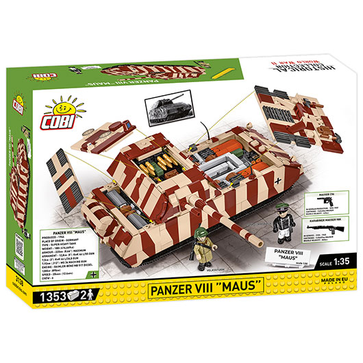 Cobi Historical Collection Bausatz Panzer VIII Maus 1353 Teile 3138 Bild 3