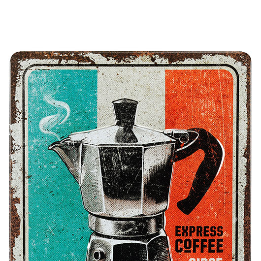 Blechschild Espresso 20 x 30 cm Bild 3