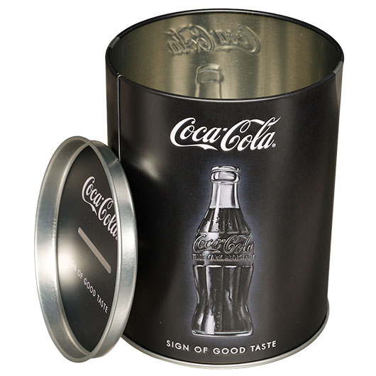 Blech-Spardose Coca-Cola-Logo schwarz Bild 2