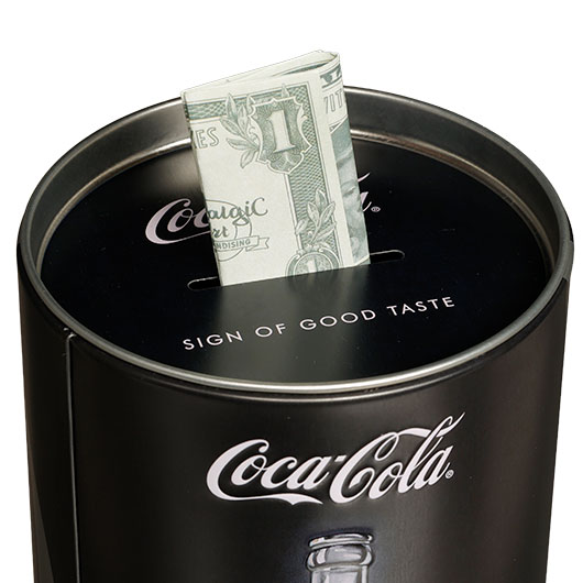 Blech-Spardose Coca-Cola-Logo schwarz Bild 7