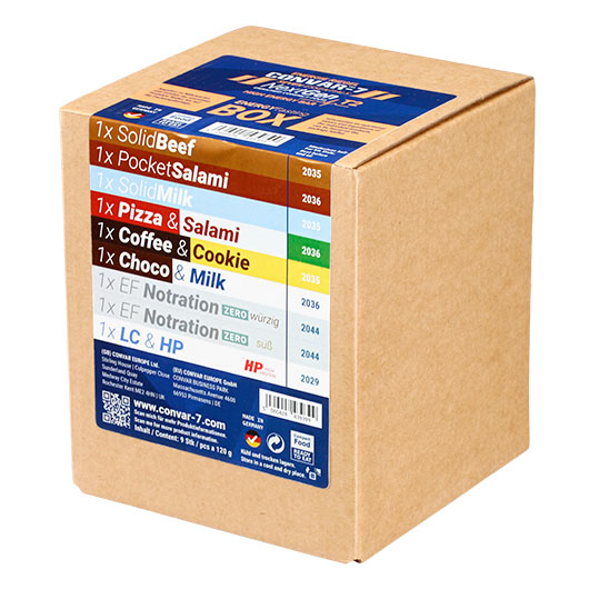 Convar-7 NextGen High Energy Bar Tasting Box Testbox 9 Riegel Langzeitlebensmittel