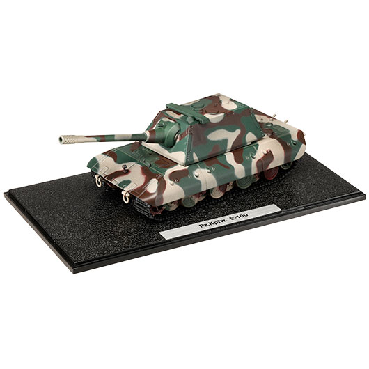 Techno 1:72 Panzerkampfwagen E-100 Metallmodell Ausf�hrung mit Maus II Turm Tarn-Version Bild 1