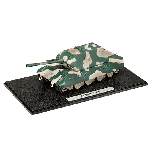 Techno 1:72 Panzerkampfwagen E-100 Metallmodell Ausf�hrung mit Maus I Turm Tarn-Version Bild 1