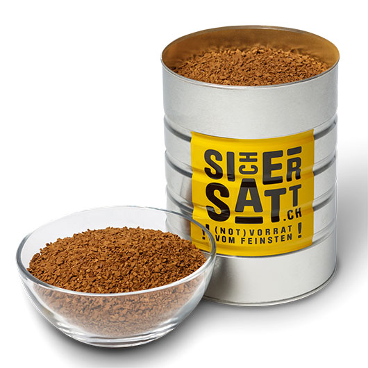 SicherSatt Notration Instant Kaffee 500 g Dose inkl. Deckel zum Wiederverschlie�en