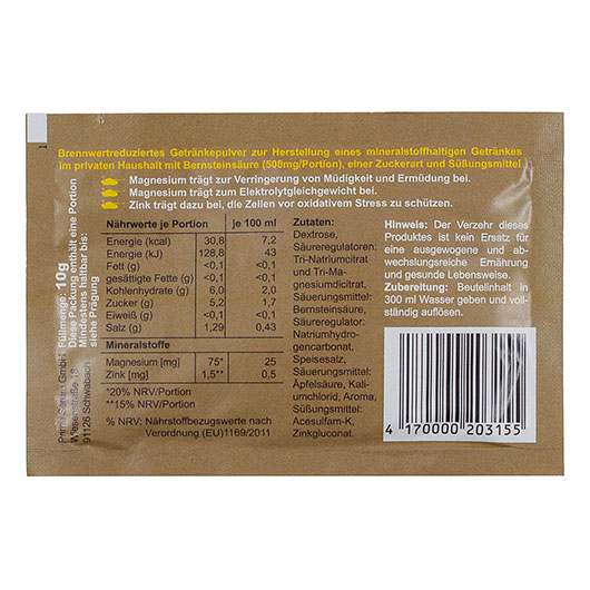 Getr�nkepulver Granatenbrause Elektrolytgetr�nk mit Zitronen-Limettengeschmack 10 g Pulver Bild 1