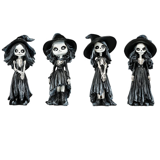 Dekofiguren Hexen Nightmare-Witches handbemalt 4er Set
