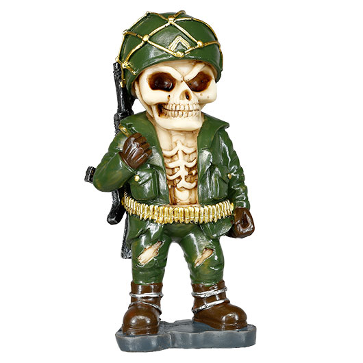 Dekofigur Army Skelett Totenkopf 16,5 cm