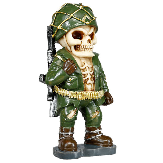 Dekofigur Army Skelett Totenkopf 16,5 cm Bild 1